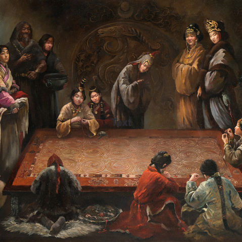 Хүн гүрний үйлчид, зураач Б.Хонгорзул, Khongorzul Byambasuren