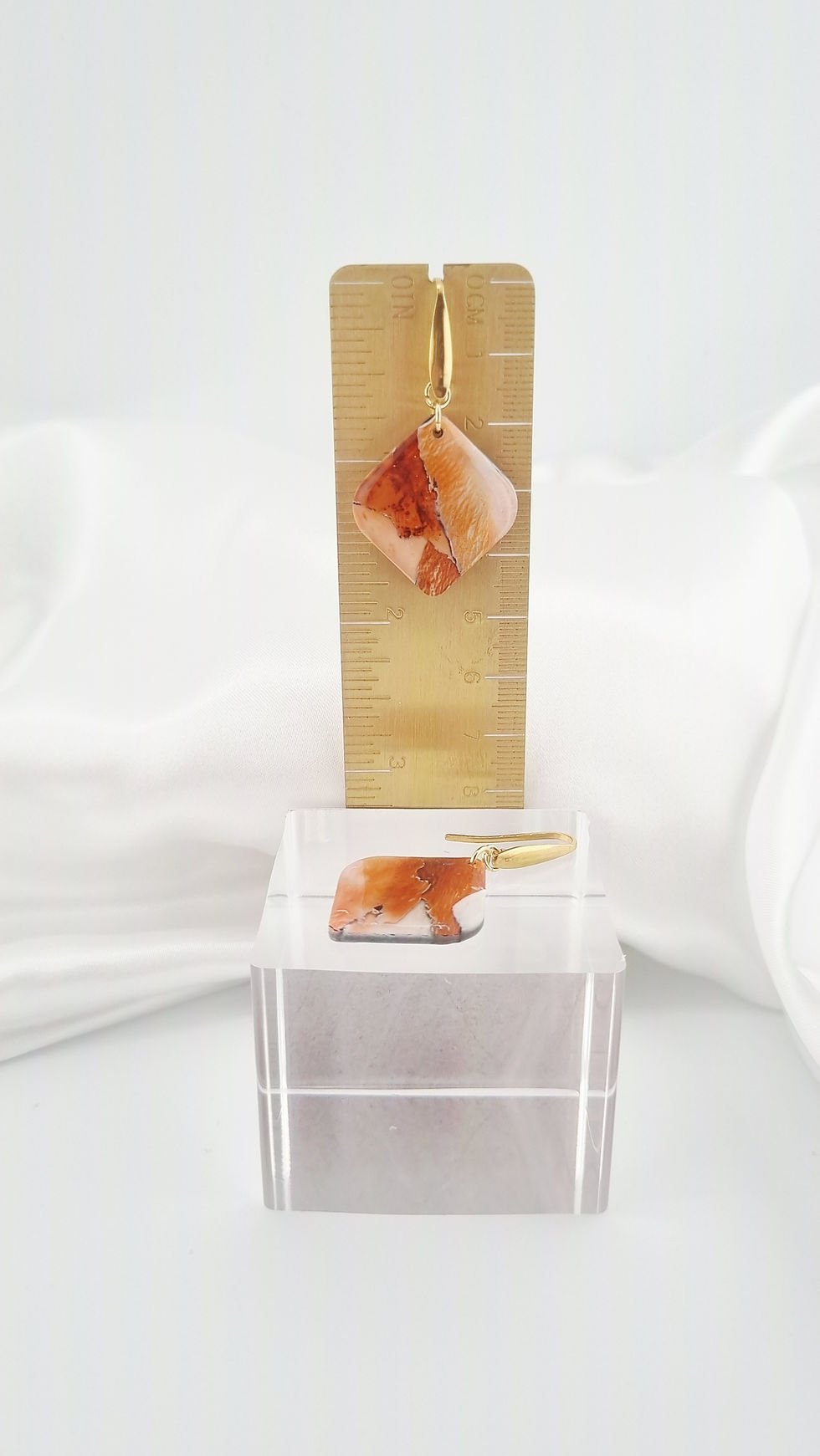 Thumbnail: Daisy Hook Earrings - Amber Sandstone