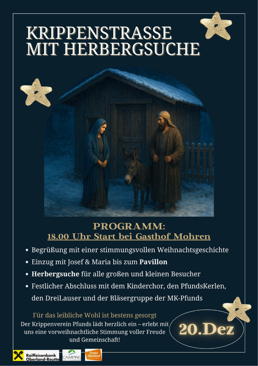 Krippenstrasse mit Herbergsuche