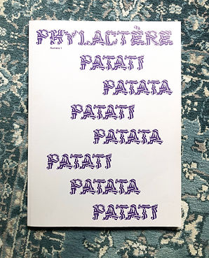 Revue littéraire collective art contemporain poésie Phylactère Patati patata Anna Tuccio