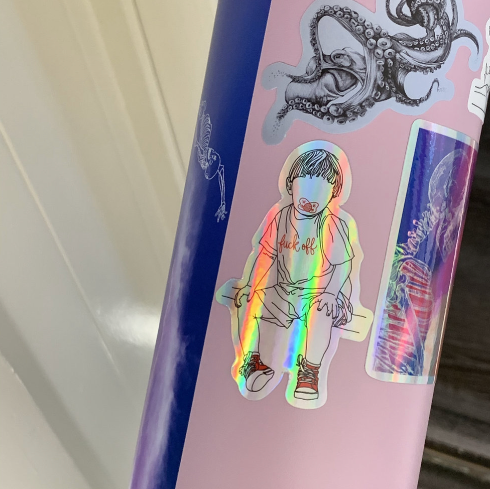 Thumbnail: "TODDLER" HOLOGRAPHIC STICKER