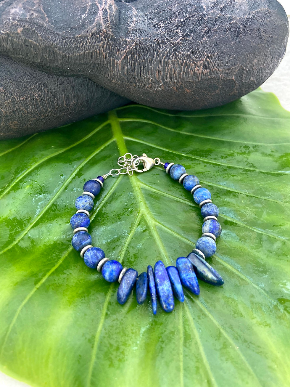 Thumbnail: Genuine Lapis Lazuli Bracelet