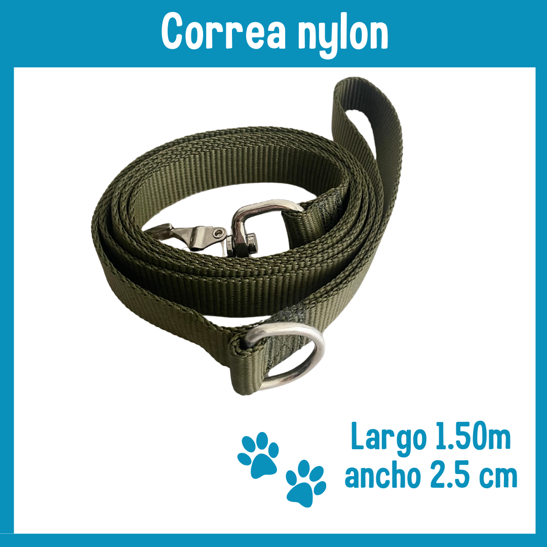 Correa Nylon verde militar