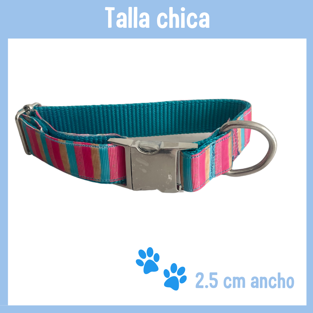 Collar de broche colors turquesa ch