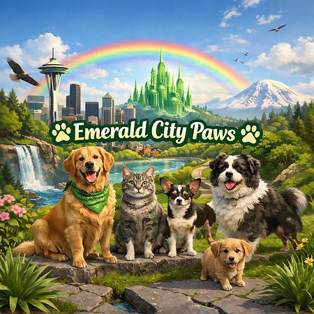 website banner showing multiple dogs and cats