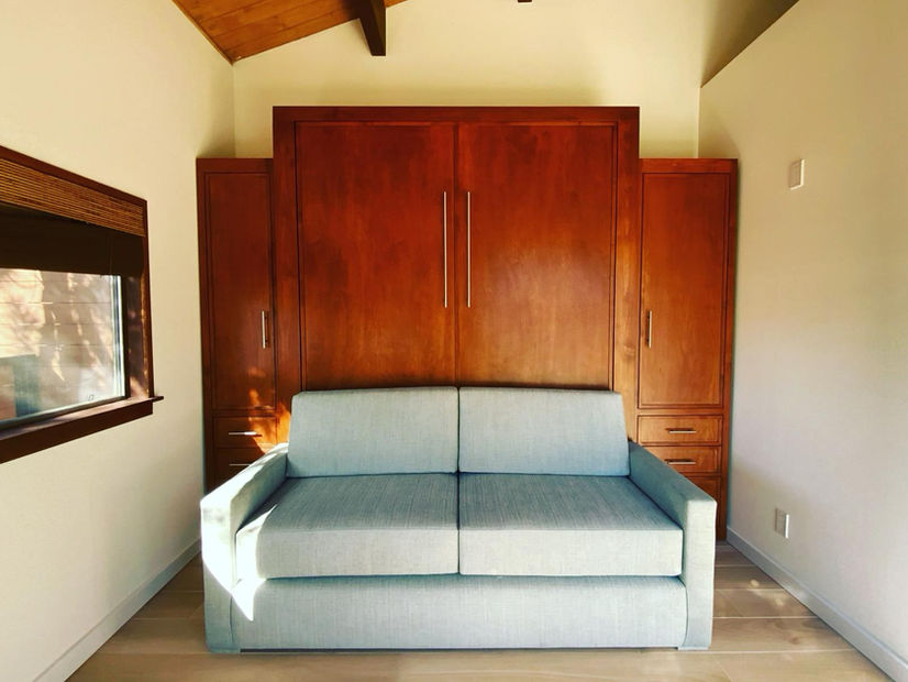Hand-made Sofa Murphy bed with side cabinets in upland ca