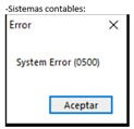 System Error al ingresar a los sistemas CONTPAQi
