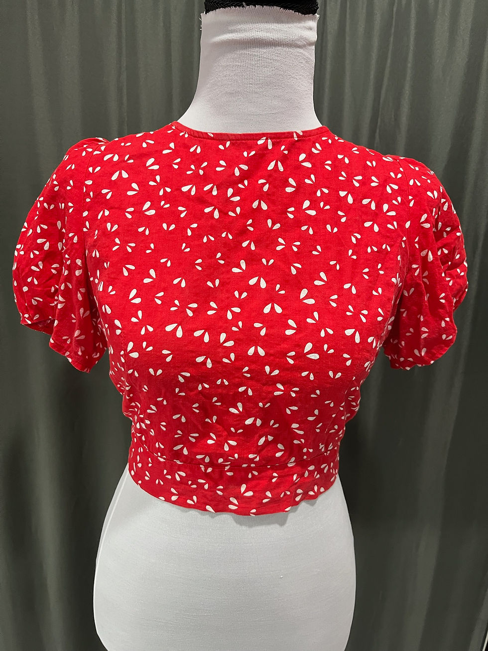 Women’s Red Crop Top