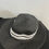 Thumbnail: Black & White Striped Woven Hat