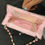 Thumbnail: Vintage Small Pink Beaded Purse