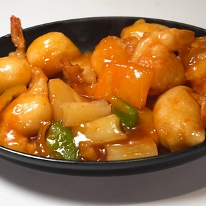 95_Gamberi fritti in salsa agrodolce