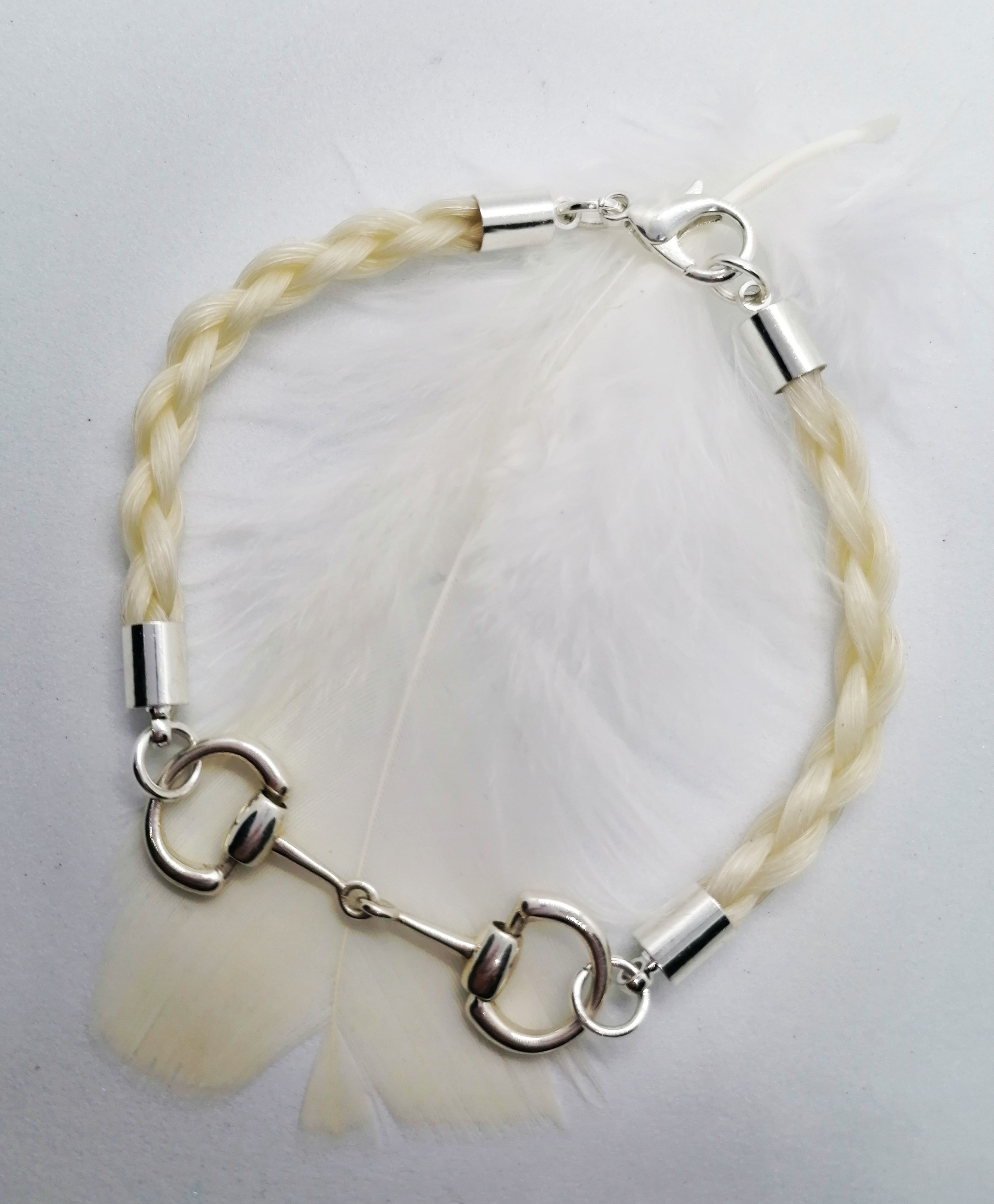 Sterling silver snaffle 'Lola' bracelet 