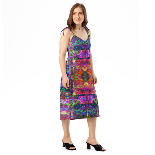 Freya Tie-strap midi dress | Chromadigm Shift Freya Tie-strap midi dress | Chromadigm Shift