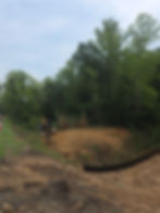 JDP erosion and sediment control site preparation with silt fence in Virginia