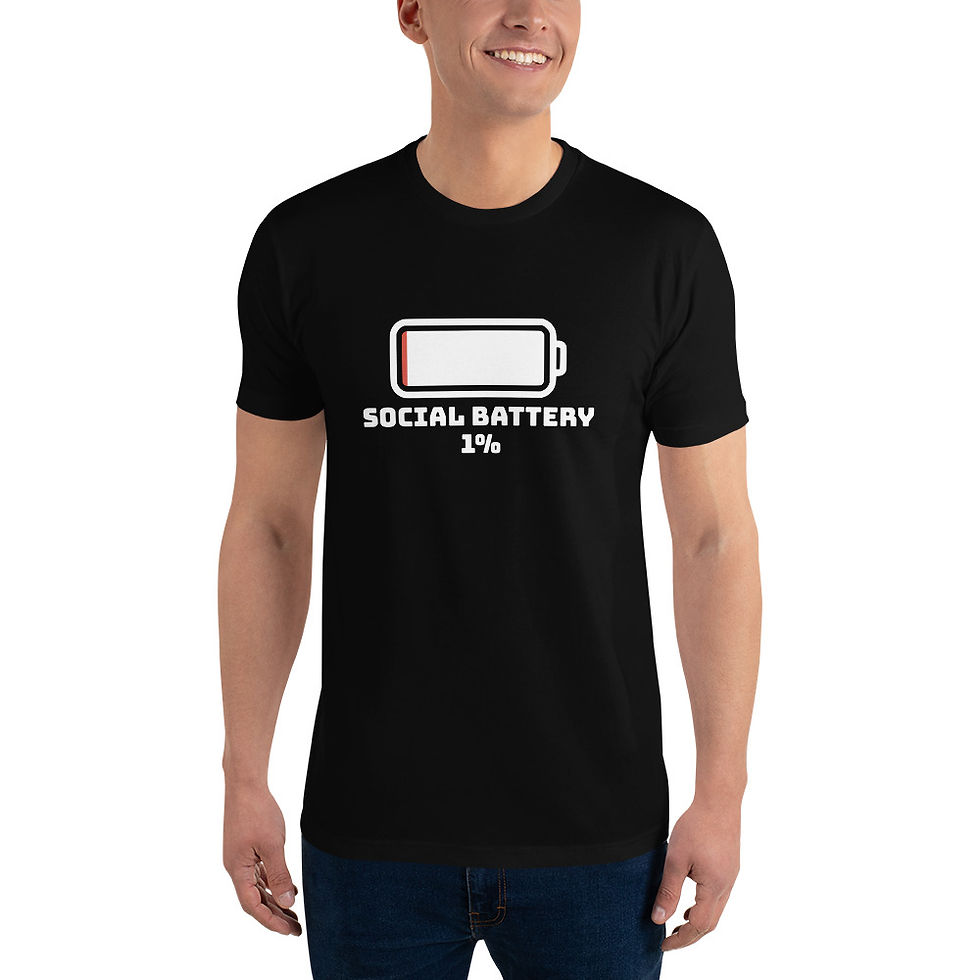 Thumbnail: Social Battery 1% - Next Level T-Shirt