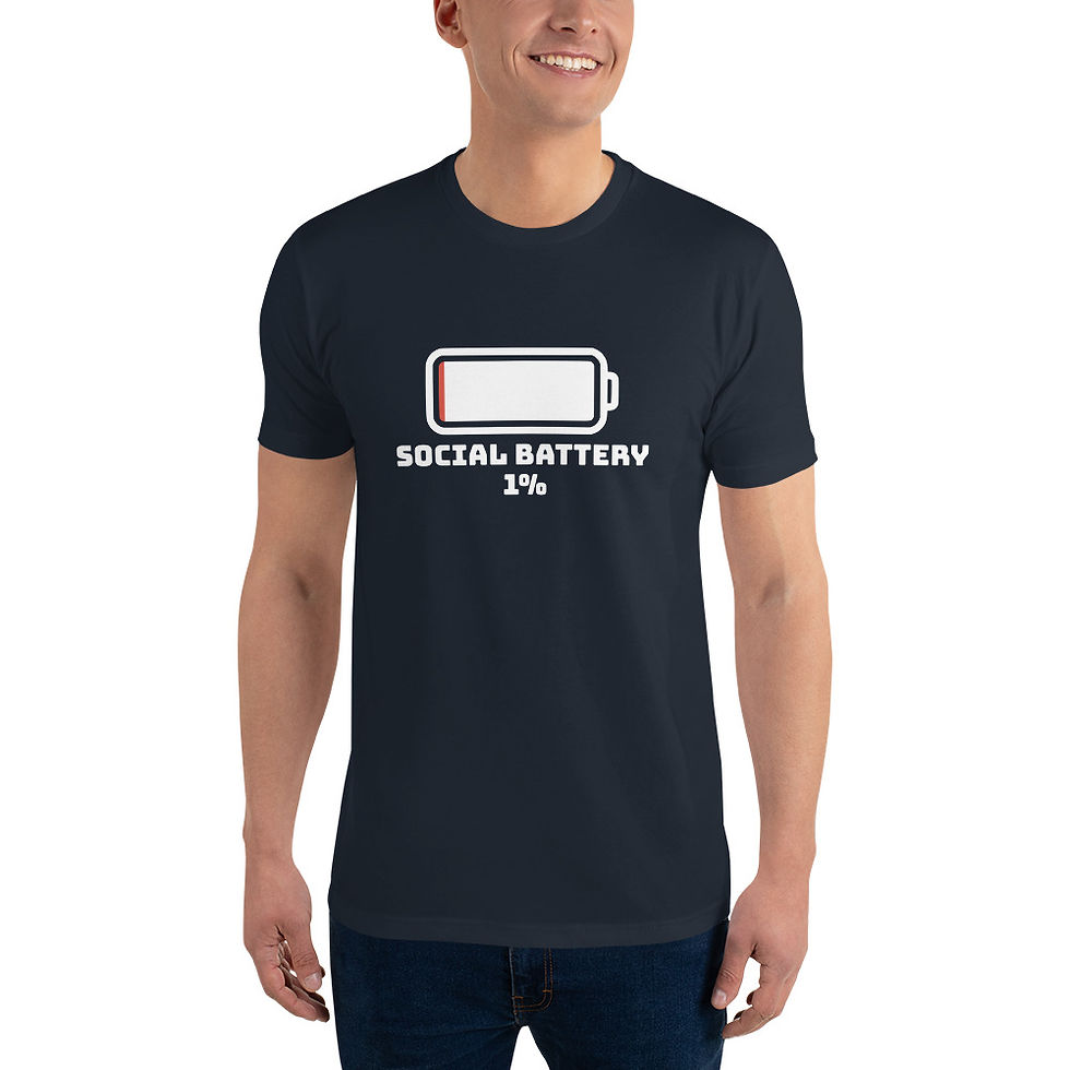 Thumbnail: Social Battery 1% - Next Level T-Shirt