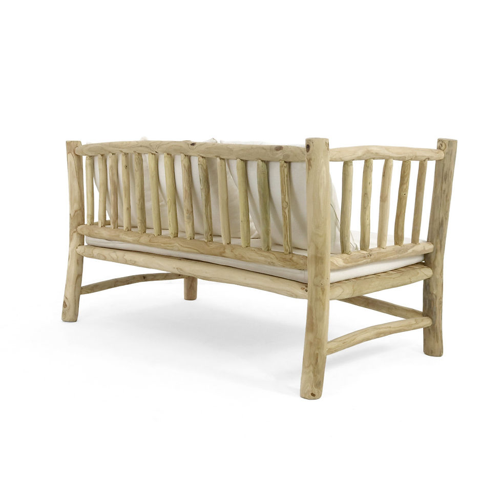 Thumbnail: MAYORCA SET 4PCS SOLID TEAK NATURAL-WHITE