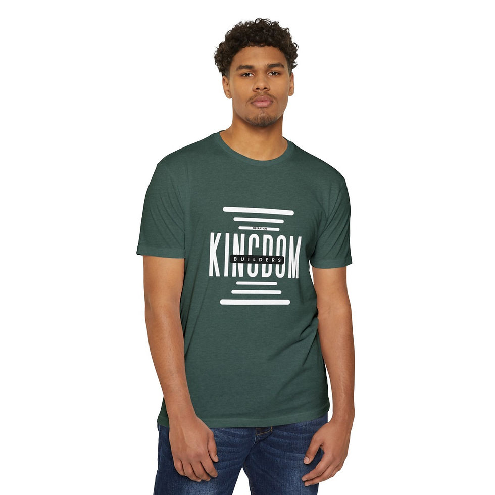 Thumbnail: Operation KB: King David with a Sling Unisex CVC Jersey T-shirt