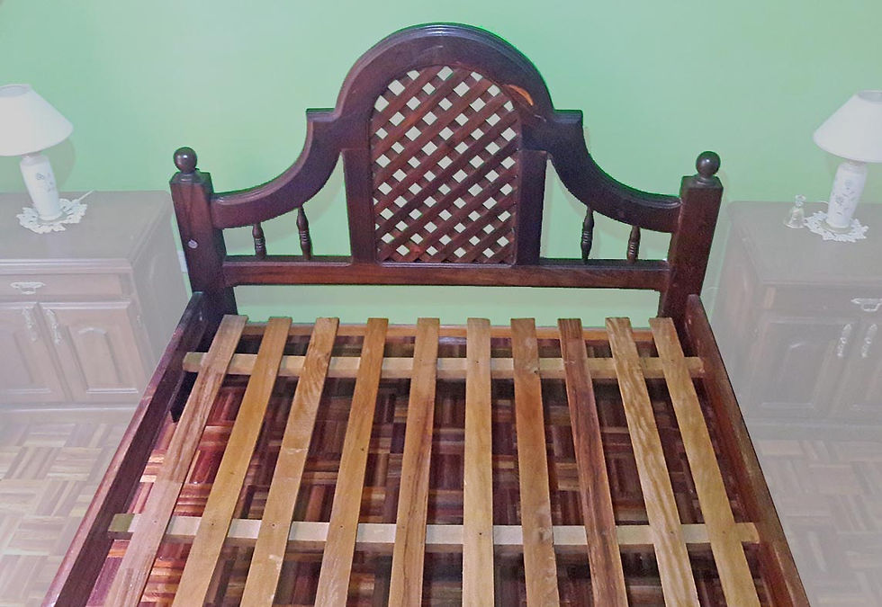 Miniatura: CAMA doble de Algarrobo Macizo