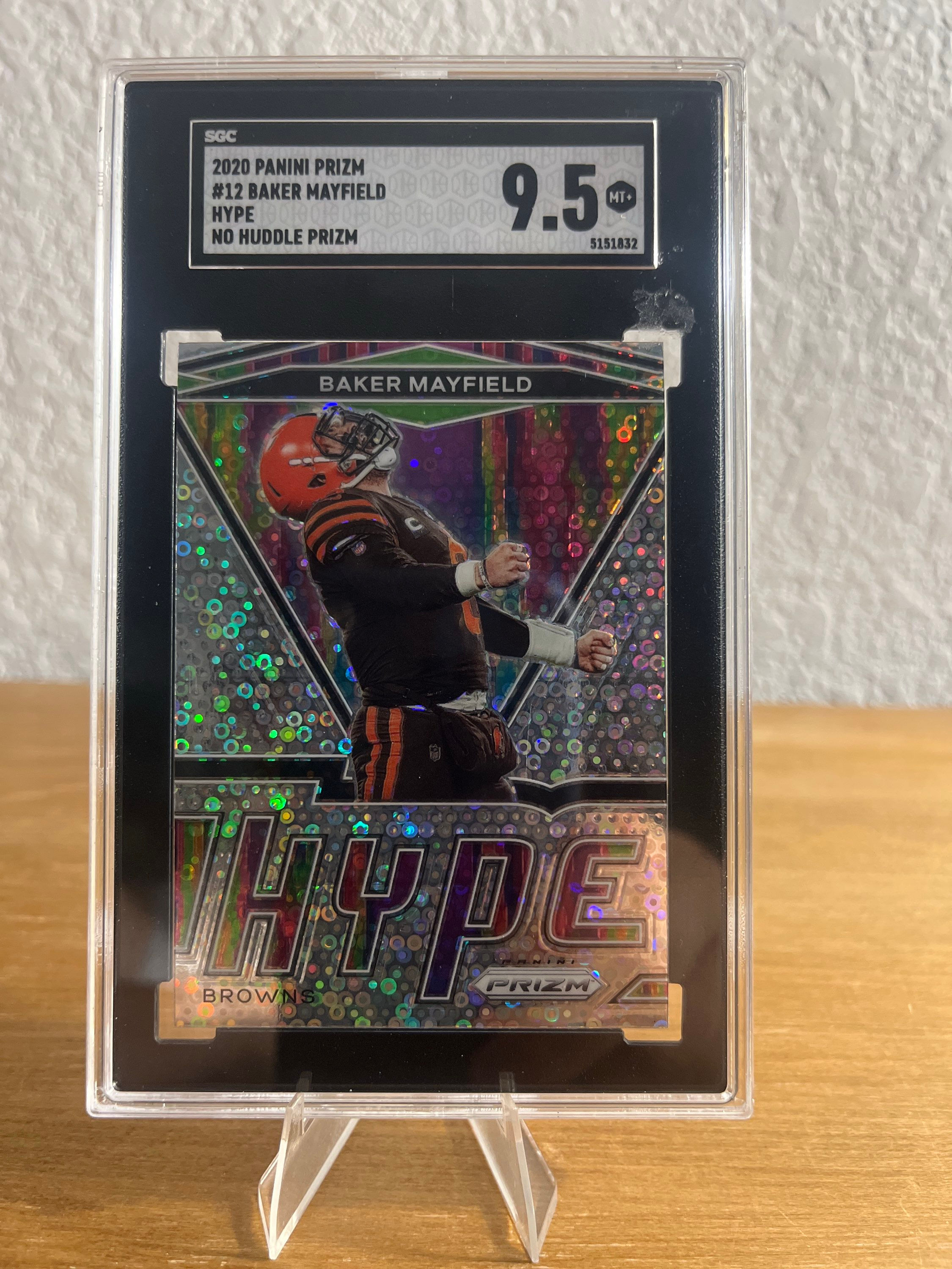 Baker Mayfield no huddle Prizm SGC 9.5 