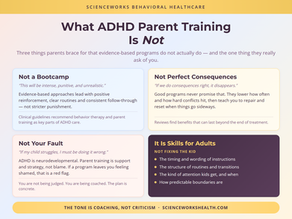 ADHD Parent Training: What It Is and What Changes Fastest