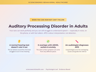 Auditory Processing Disorder in Adults: When You Can Hear but Can't Follow