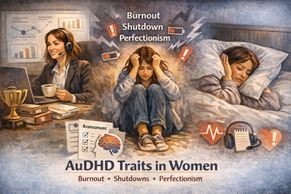 AuDHD Traits in Women That Often Show Up as Burnout, Shutdowns, or “Functional” Perfectionism