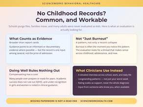 No Childhood Records? Adult ADHD or Autism Diagnosis