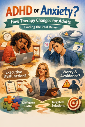 ADHD or Anxiety? How Therapy Changes Depending on the Real Driver