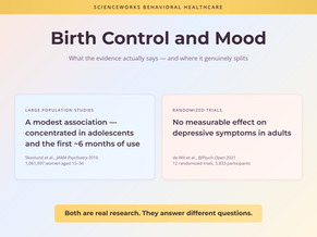 Birth Control and Mood: Can Hormonal Contraception Affect Depression and Anxiety?