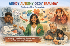 Can Therapy Help if I’m Not Sure Whether It’s ADHD, Autism, OCD, or Trauma? Therapy for Overlapping Symptoms