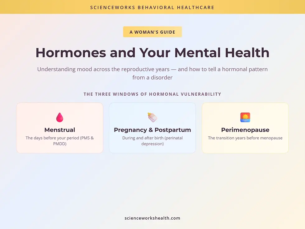 Hormones and mental health: a woman's guide to mood across the menstrual, postpartum, and perimenopause years