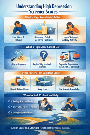 What High Depression Scores on a Mental Health Screener Can Mean