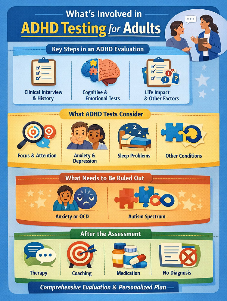 What Adult ADHD Testing Actually Includes: A Plain Guide