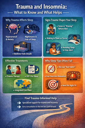 Trauma and Insomnia Treatment: Why Sleep Problems Stick After Trauma and What Actually Helps