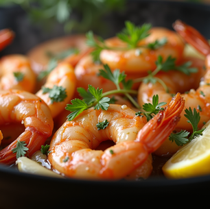 shrimp and lemons
