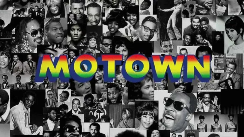 Collage of motown records
