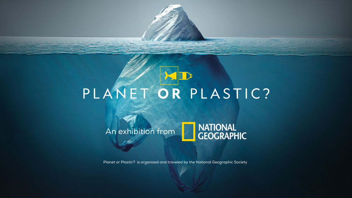 National Geographic Ad showing plastic bag in water looking like an iceberg