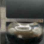 Thumbnail: measurement of Small Bouquet/Ikebana Vase - Dark Brown and Dark Blue