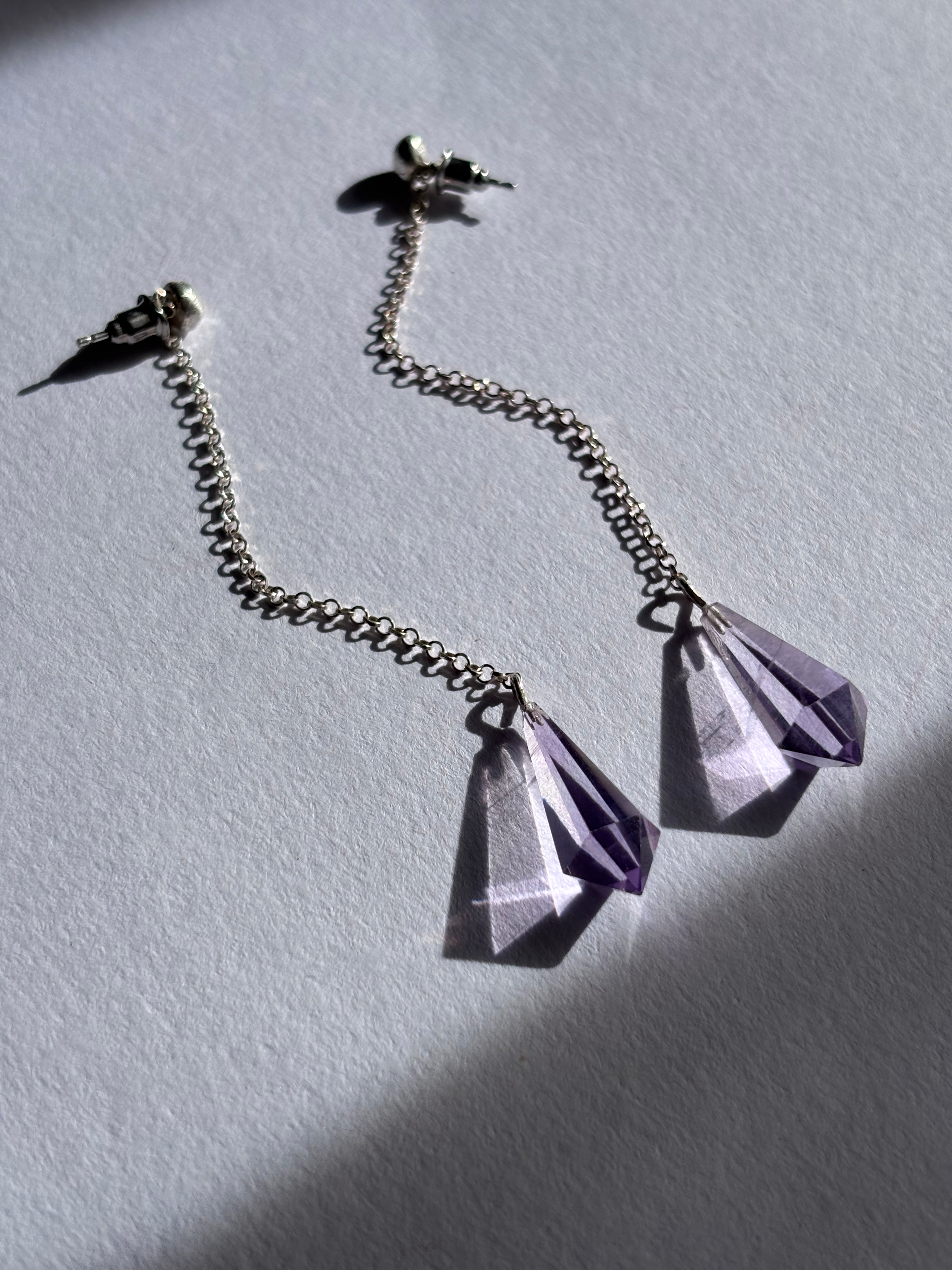 Amethyst earrings