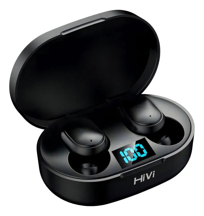 Fone de Ouvido Bluetooth Hivi TWS 5.0 - Preto