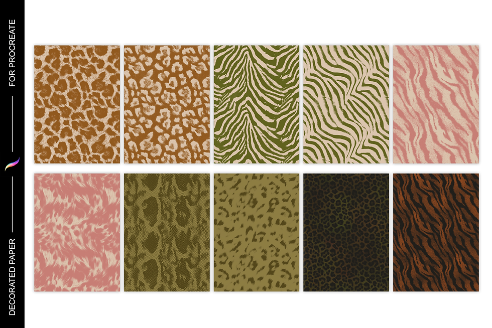 Miniatura: [procreate] Animal Print Brushes 2.0