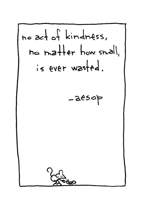 No act of kindness