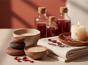 Firefly_Gemini Flash_erstelle mir ein Bild zum Thema Massagen, das auf einer Website einge