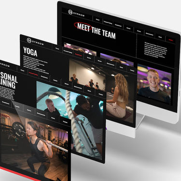 Mockup van GymNow Groningen website