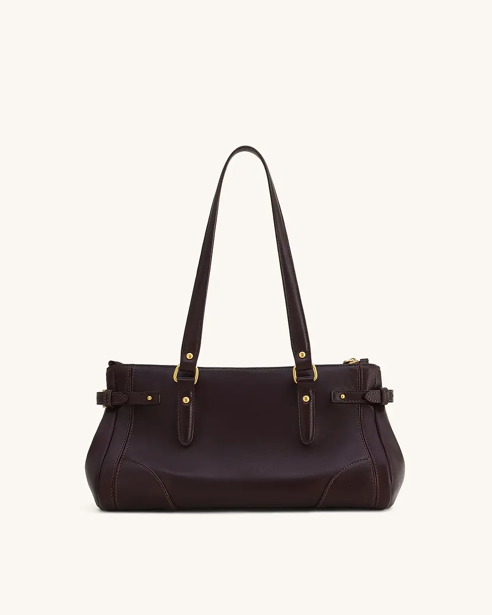 Miniatura: Yvette Elongated Tote Bag - Dark Brown