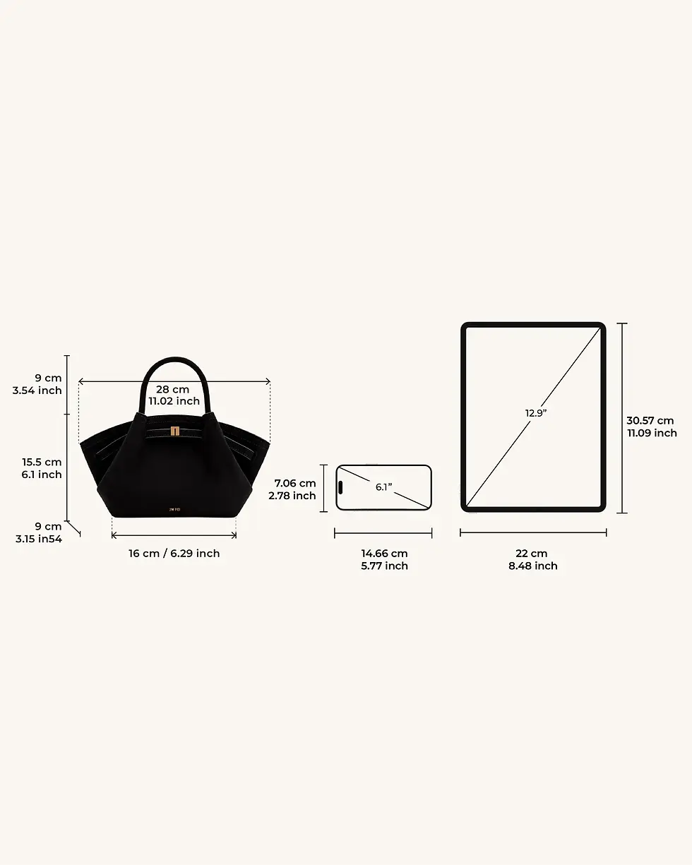 Miniatura: Hana Mini Faux Suede Tote Bag - Negra