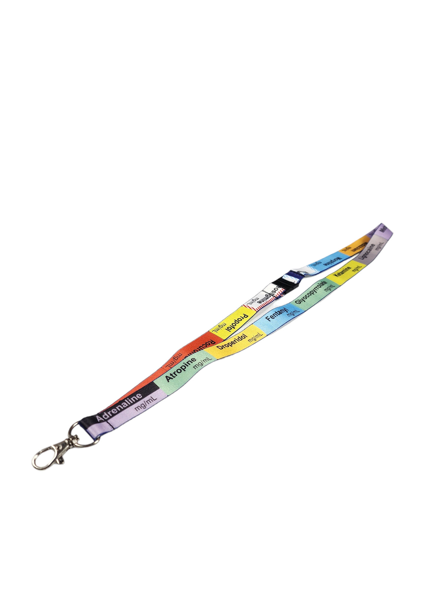 2 Pack Anaesthetic Lanyards Medical Drug Labels Critical Care