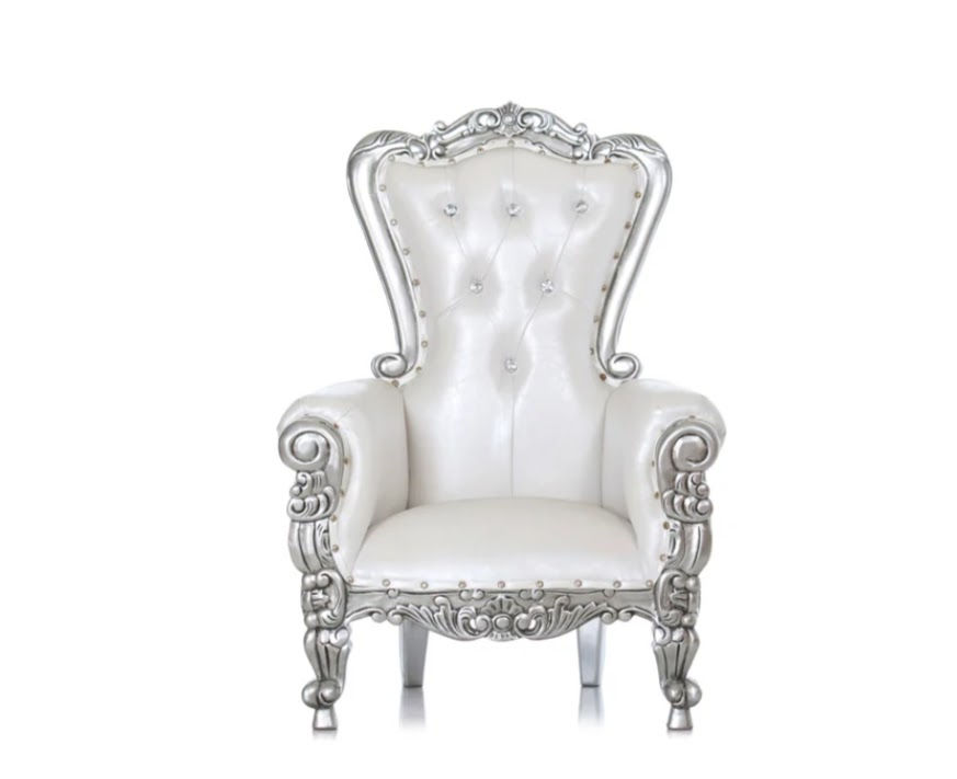 Thumbnail: Mini Silver Throne Chair