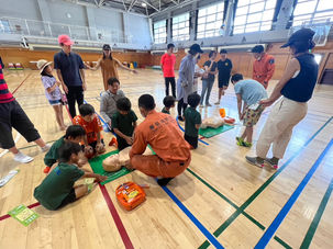 低学年練習試合(vs池袋FC)と救命講習